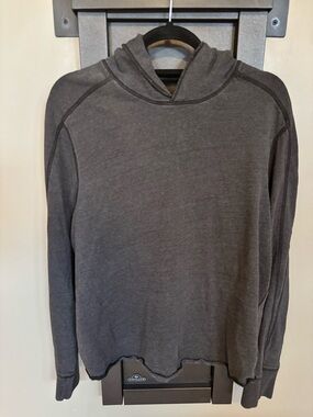 GAP Hoodie Women’s Large Black Pullover Lightweight Cotton Blend